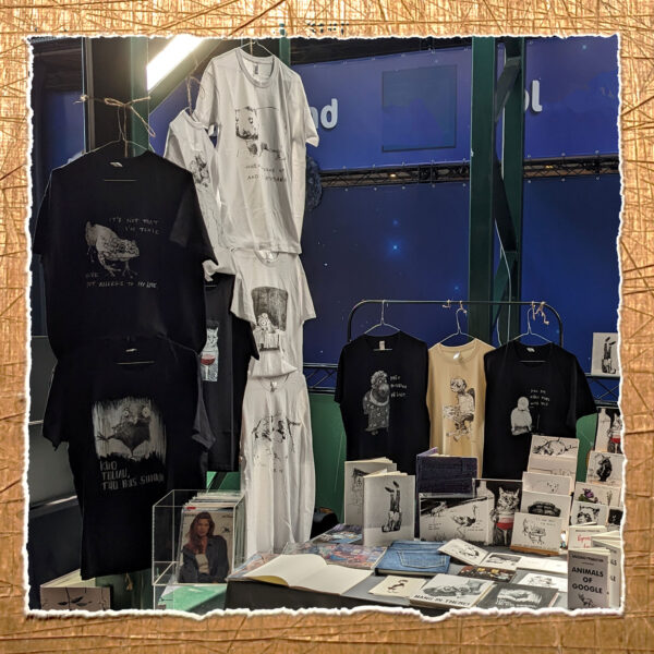 t-shirts exposition at a marketplace