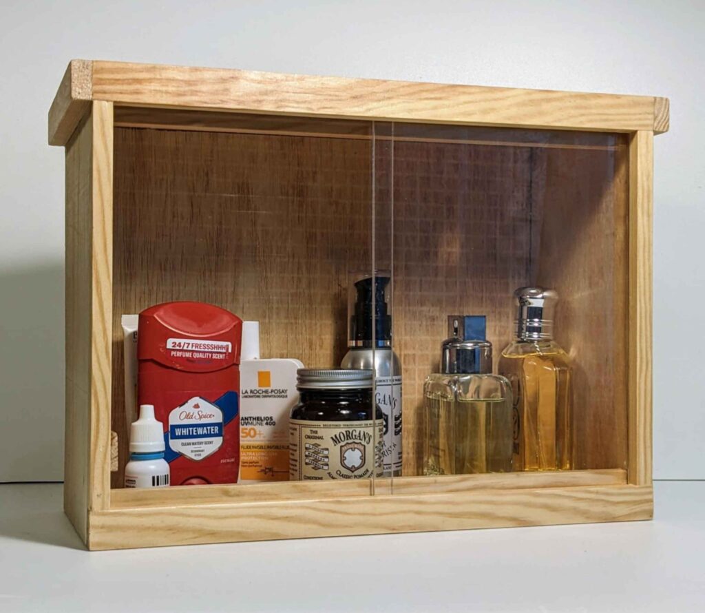 Handmade wooden artists box