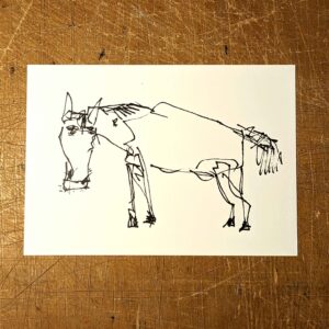 Horse Doodle - Postcard