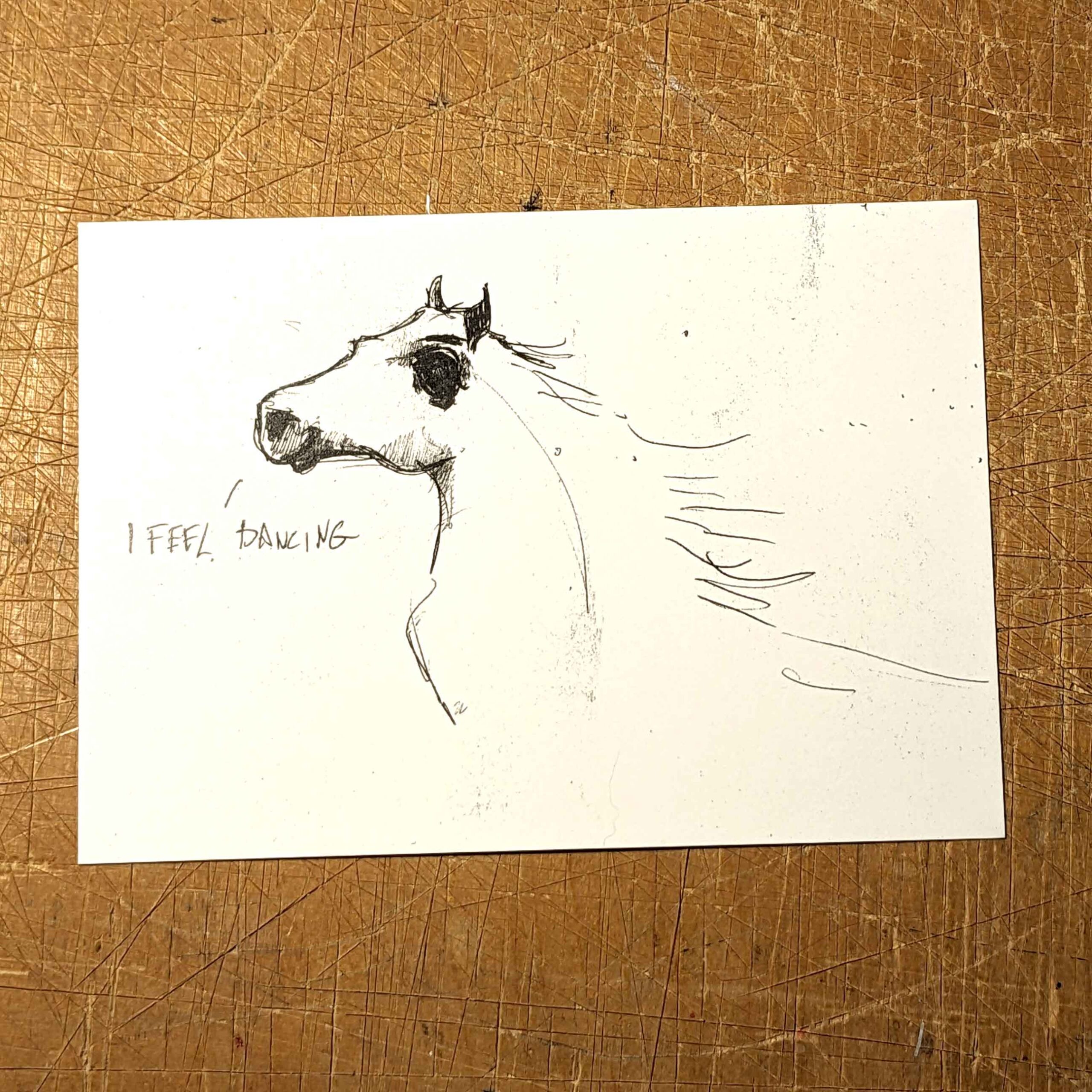 Dancing Horse - Postcard